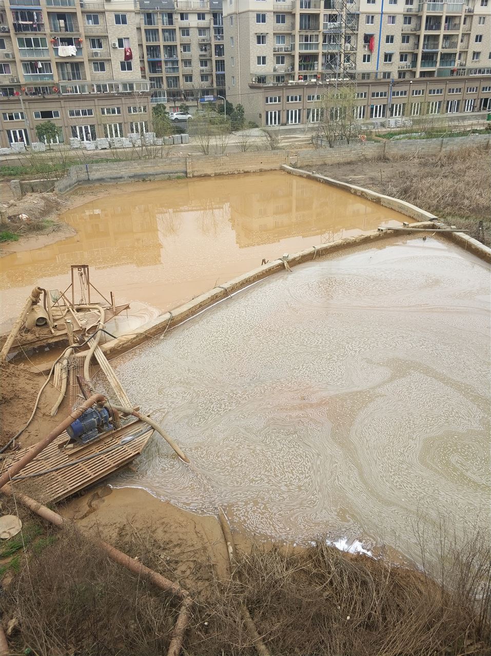 红旗沉淀池淤泥清理-厂区废水池淤泥清淤